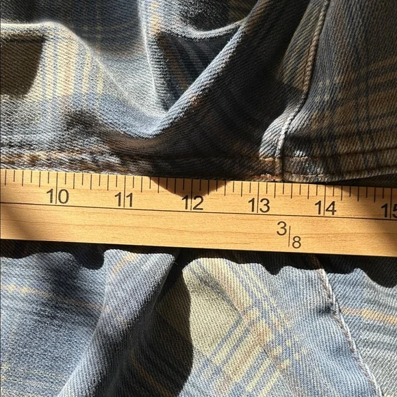 Judy Blue Plus Size Plaid High Waist Straight Leg Jeans 22W Blue & Tan Plain New - Picture 8 of 14